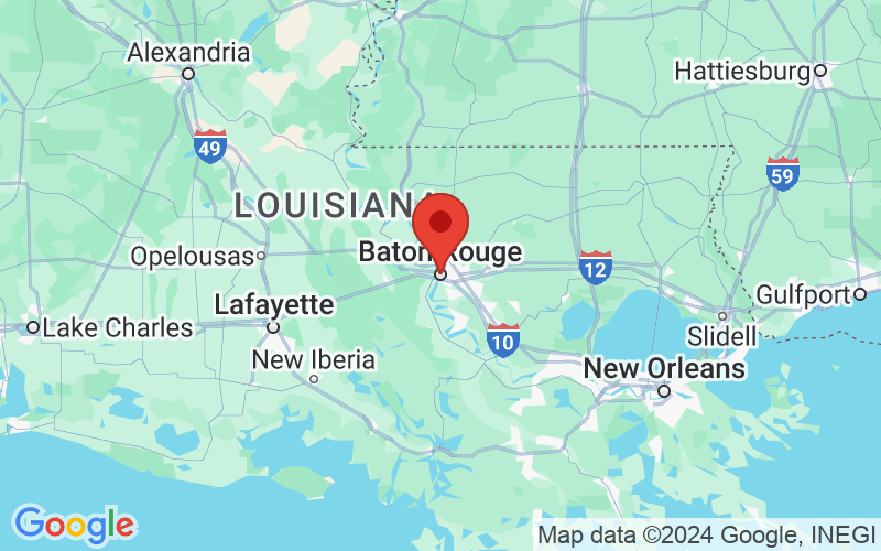 Map of Baton Rouge, Louisiana